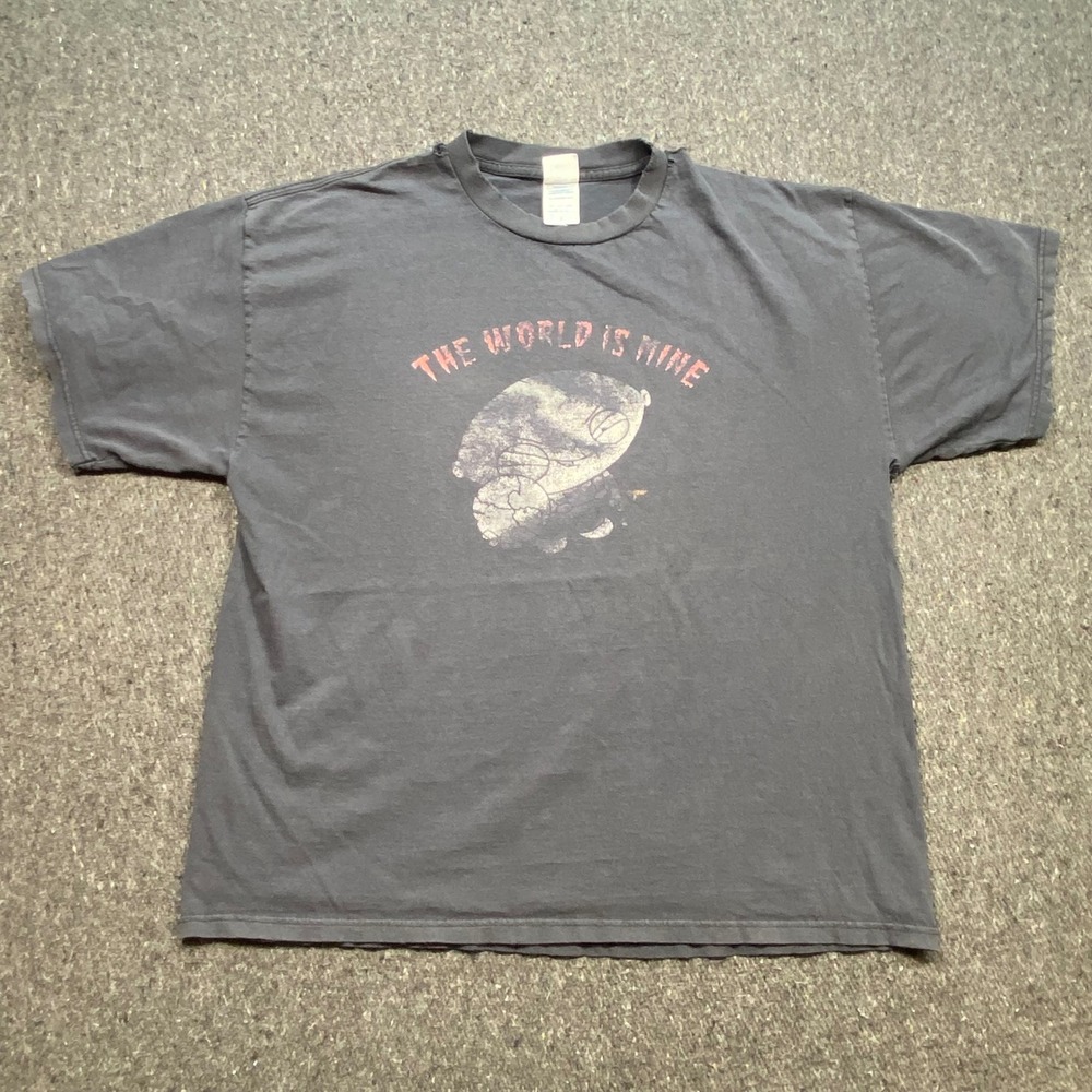 Family Guy Stewie Griffin Shirt Sz XL Mens Black The World Is Mine Grunge Skater